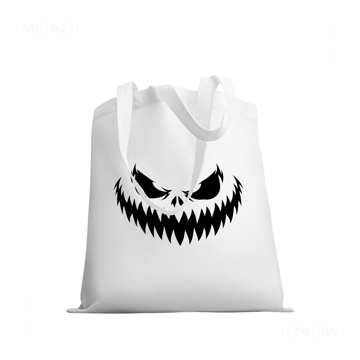 WickedJackOLantern Tote Bags 03 White