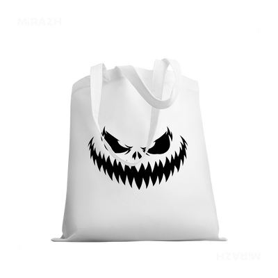WickedJackOLantern Tote Bags 03 White