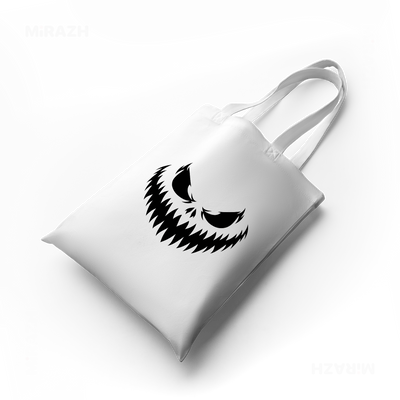 WickedJackOLantern Tote Bags 04 White