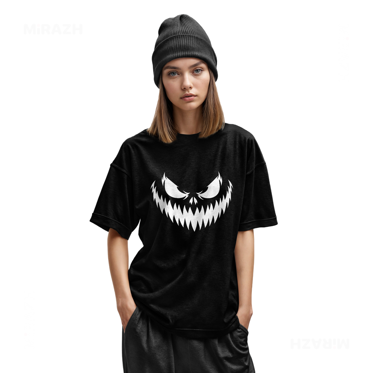 WickedJackOLantern Youth T Shirt 02 Black