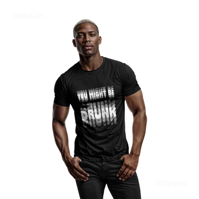 YouMightBeDrunk Adult T Shirt 02 Black