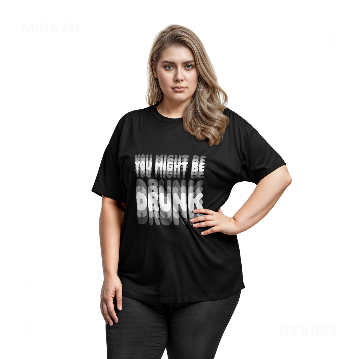 YouMightBeDrunk Adult T Shirt 03 Black