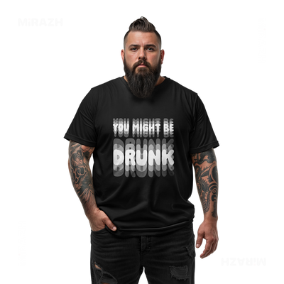 YouMightBeDrunk Adult T Shirt 05 Black
