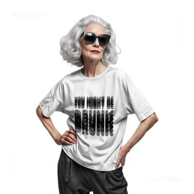 YouMightBeDrunk Adult T Shirt 07 White