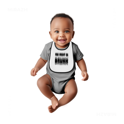 YouMightBeDrunk Baby Bibs 05 White Black