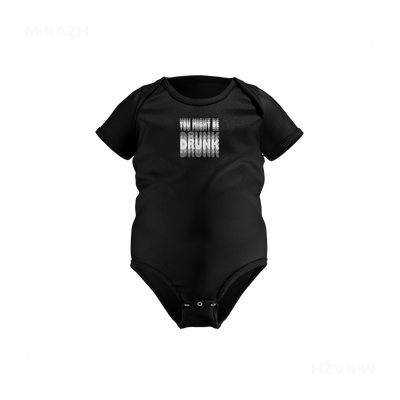 YouMightBeDrunk Baby Onesies 01 Black