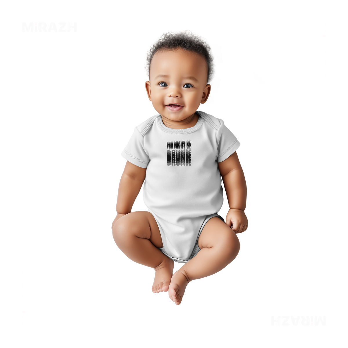 YouMightBeDrunk Baby Onesies 05 White