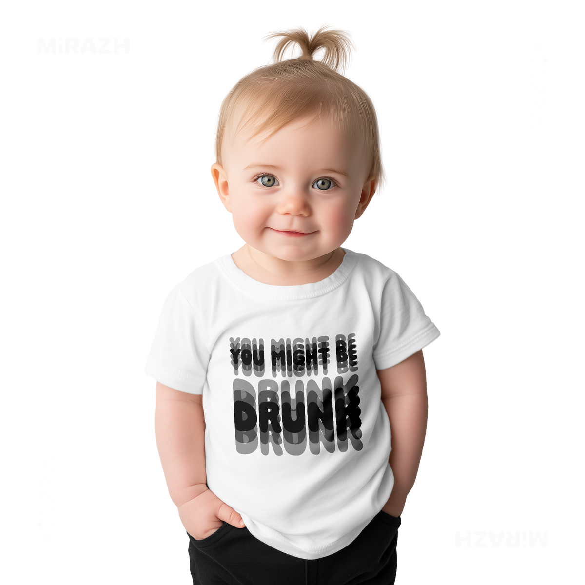 YouMightBeDrunk Baby T Shirt 02 White