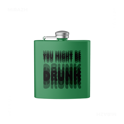 YouMightBeDrunk Hip Flasks 01 Green