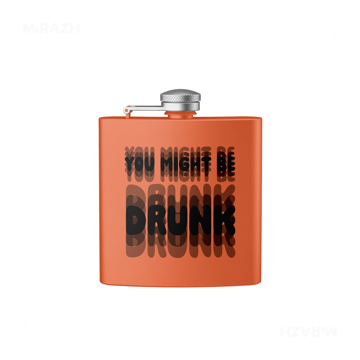 YouMightBeDrunk Hip Flasks 01 Orange