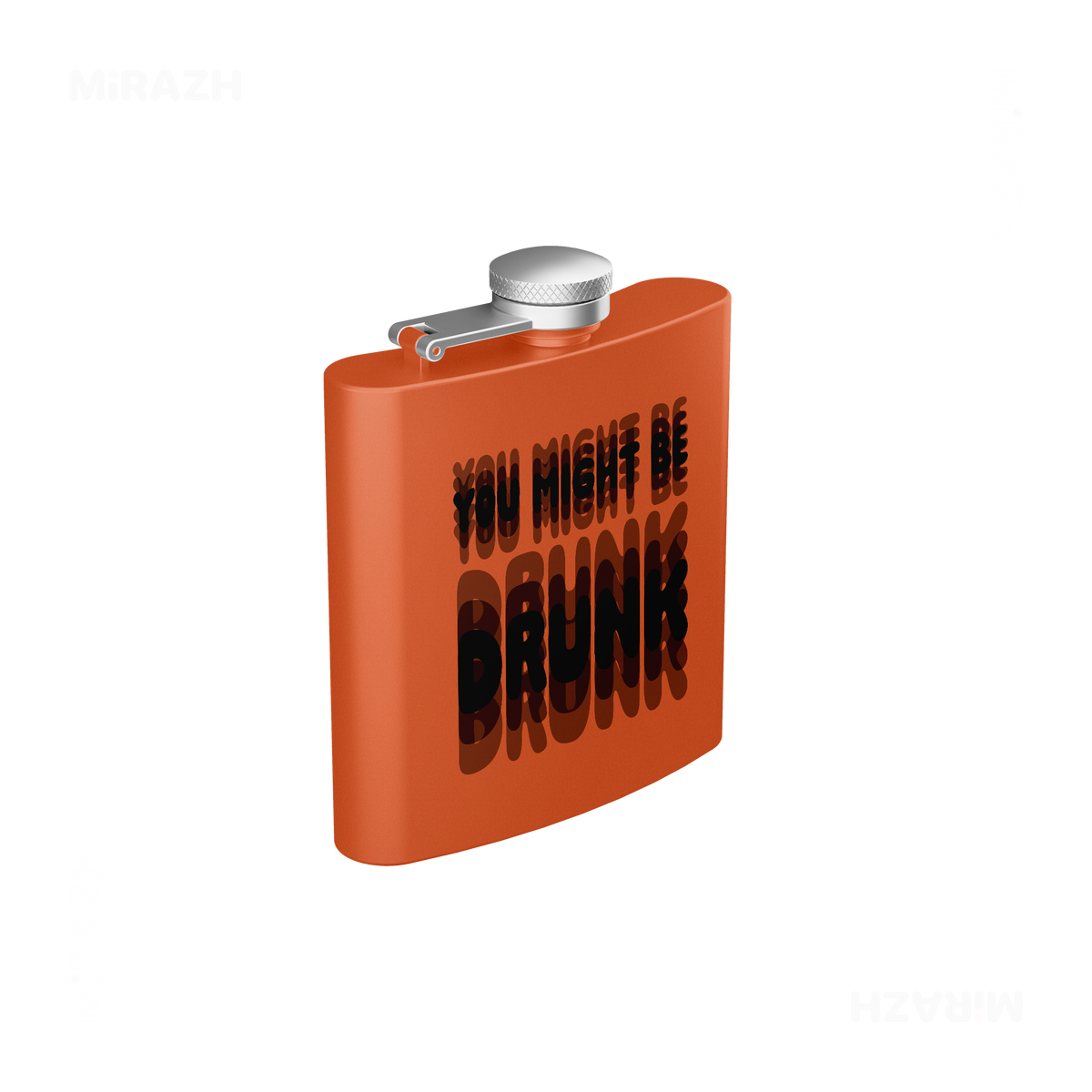 YouMightBeDrunk Hip Flasks 03 Orange