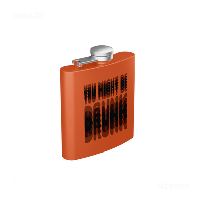 YouMightBeDrunk Hip Flasks 03 Orange