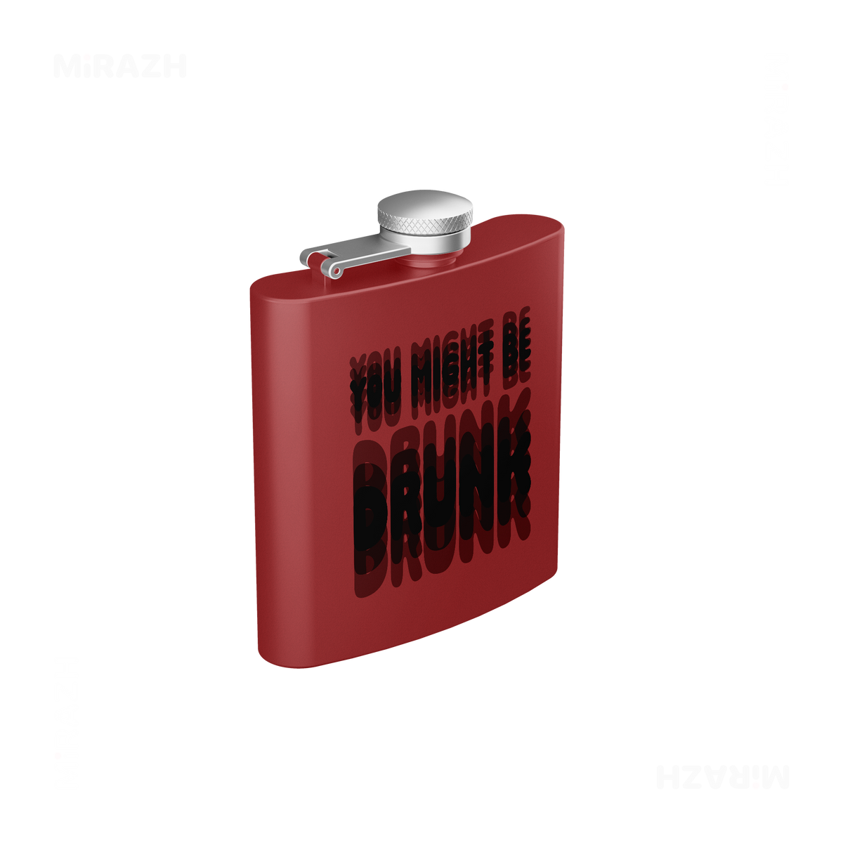 YouMightBeDrunk Hip Flasks 03 Red