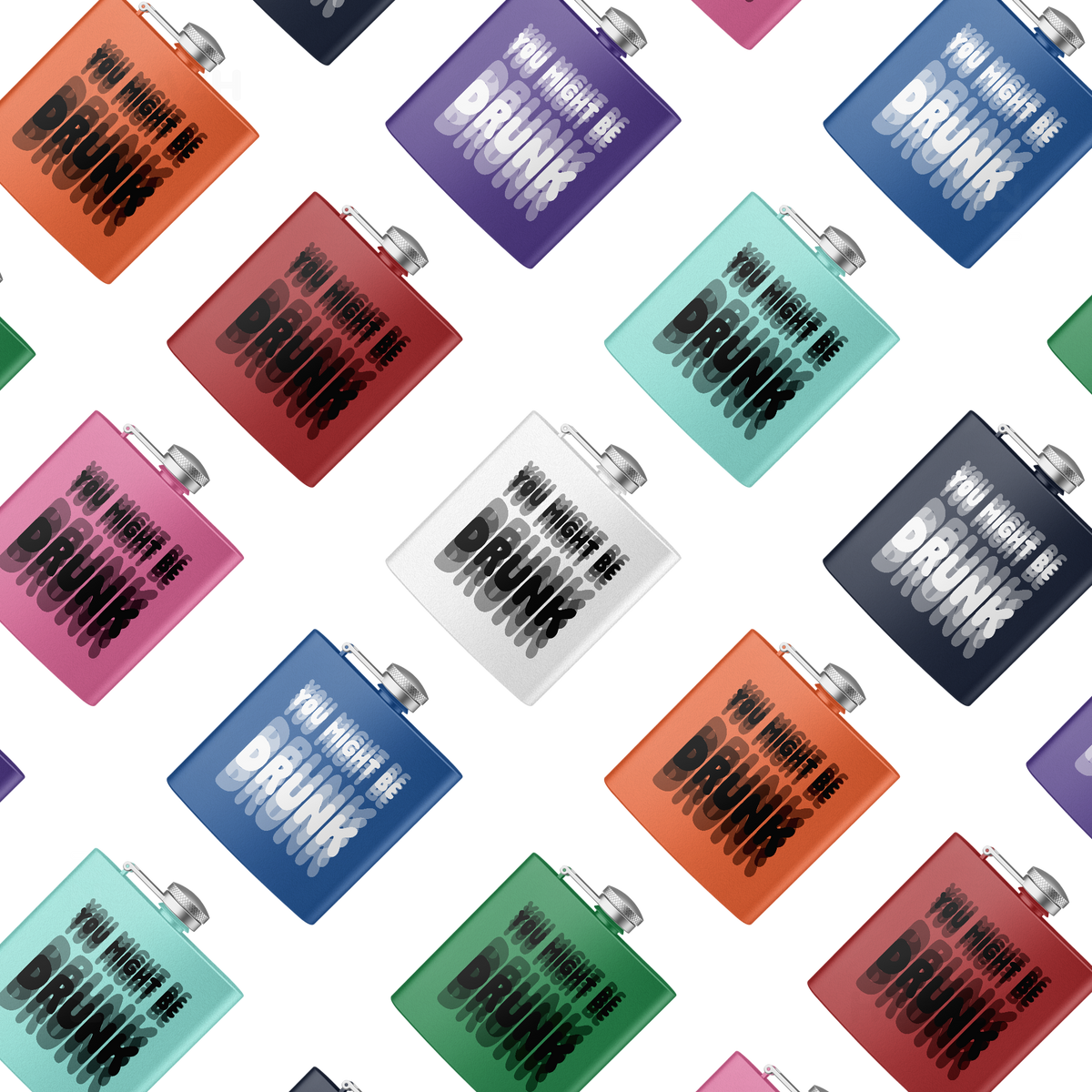 YouMightBeDrunk Hip Flasks 04 Orange