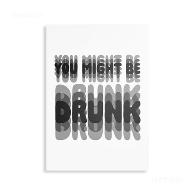 YouMightBeDrunk Metallic Print 01 Aluminum