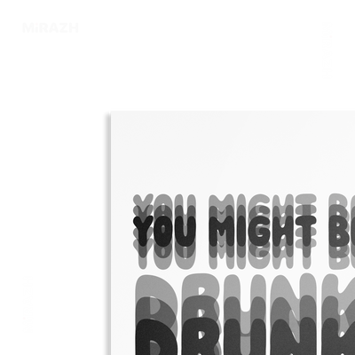 YouMightBeDrunk Metallic Print 02 Aluminum