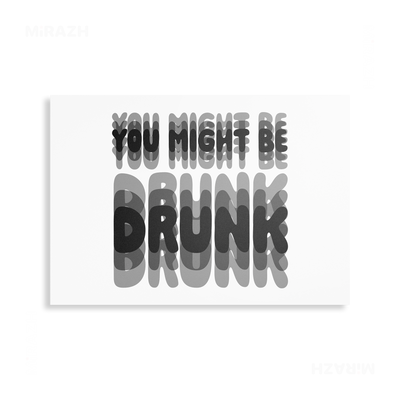 YouMightBeDrunk Metallic Print 03 Aluminum