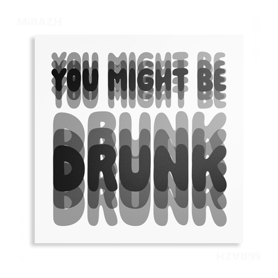YouMightBeDrunk Metallic Print 04 Aluminum