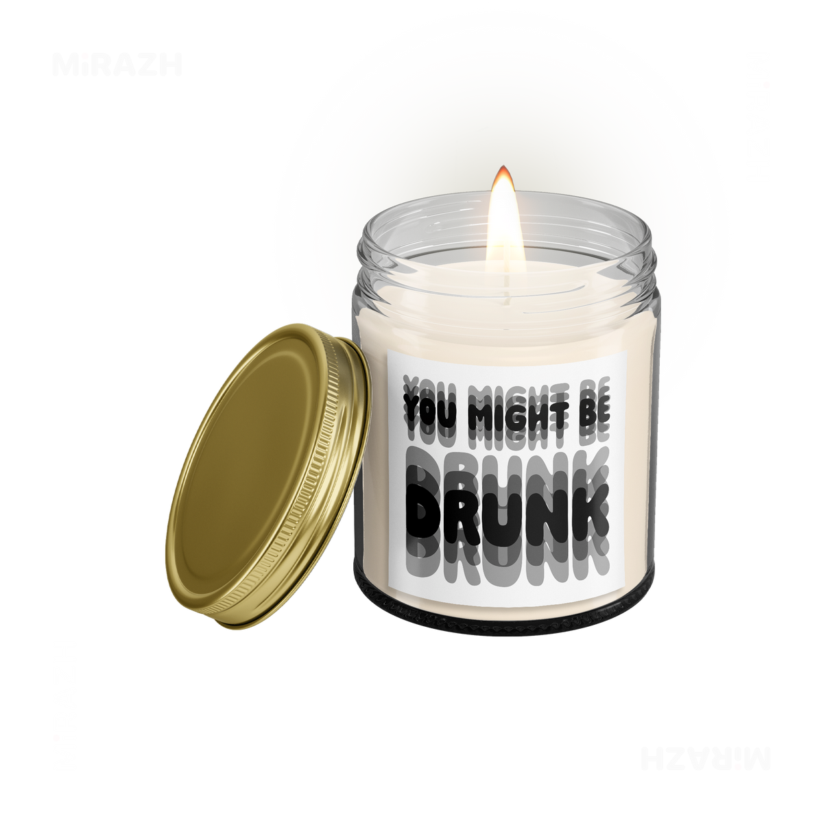 YouMightBeDrunk Scented Candle 01 Clear