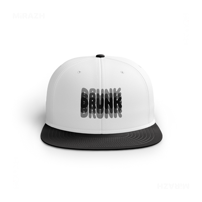 YouMightBeDrunk Snapback Caps 01 White Black DTF