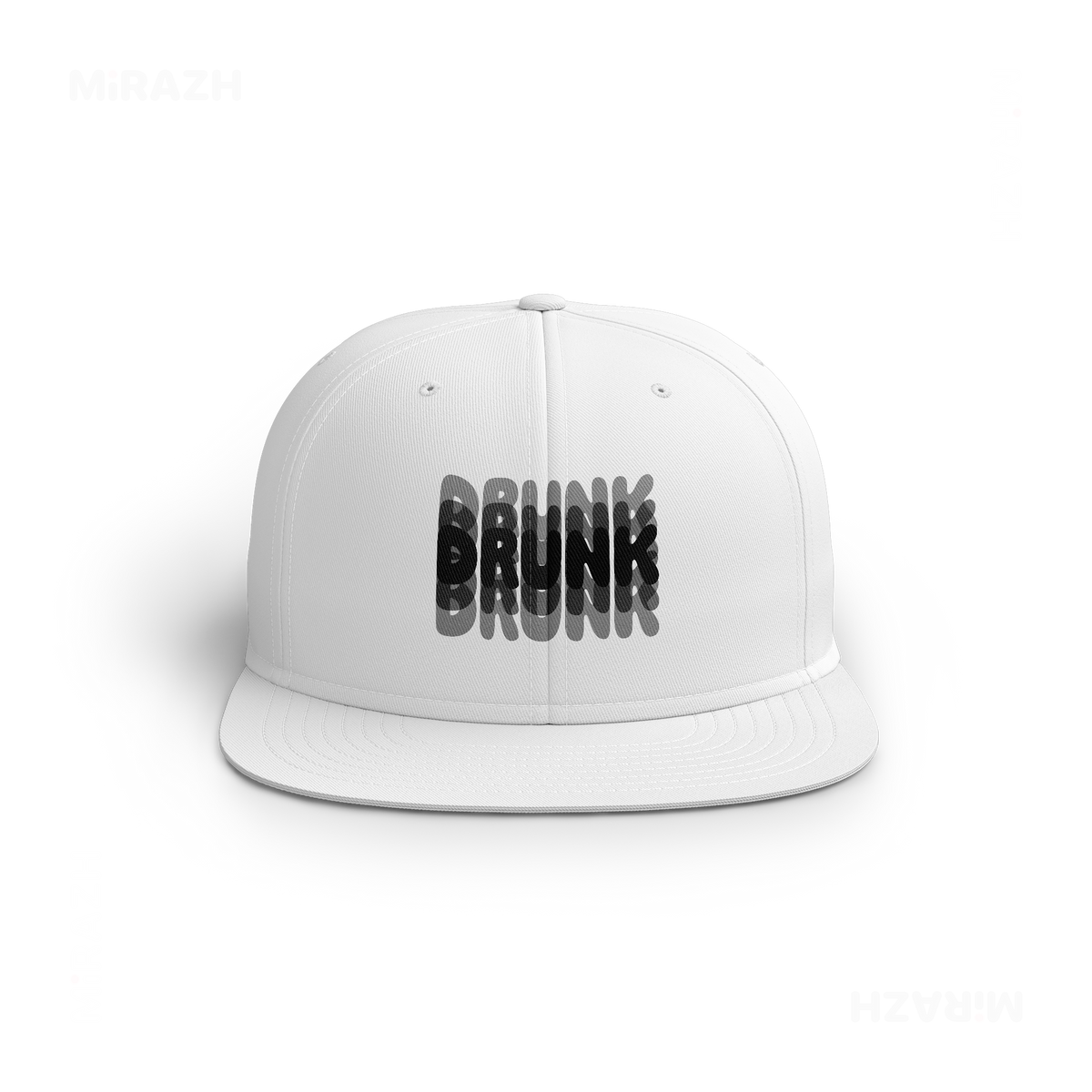 YouMightBeDrunk Snapback Caps 01 White DTF