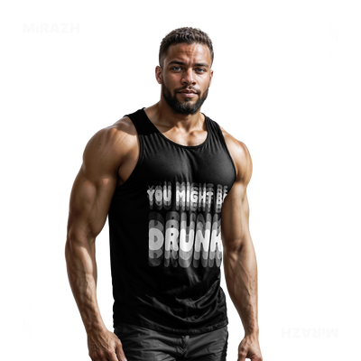 YouMightBeDrunk Tank Tops 02 Black