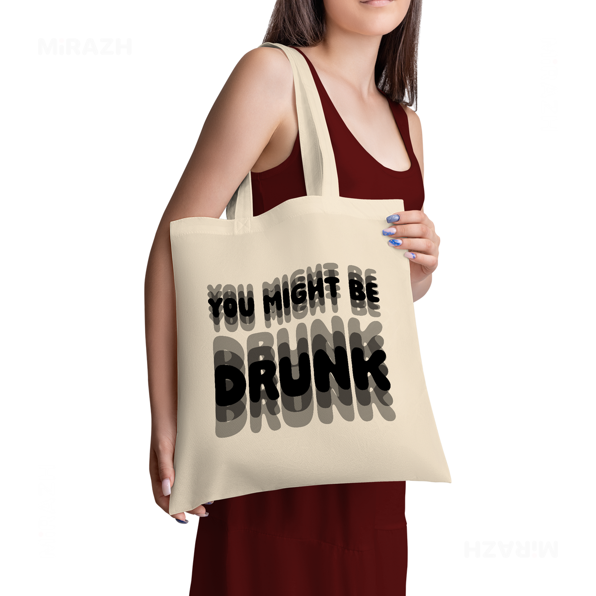 YouMightBeDrunk Tote Bags 02 Natural