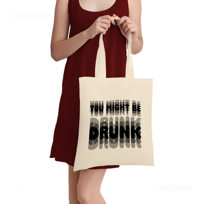 YouMightBeDrunk Tote Bags 05 Natural