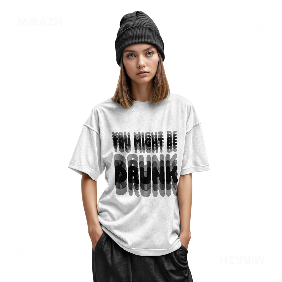 YouMightBeDrunk Youth T Shirt 02 White