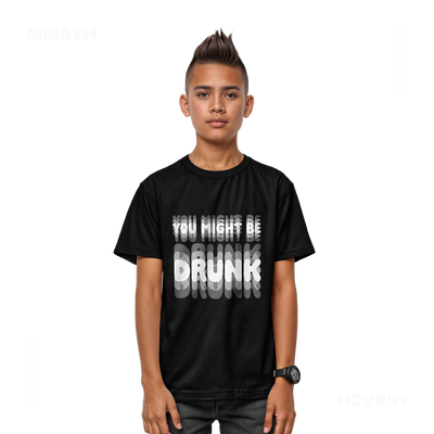 YouMightBeDrunk Youth T Shirt 03 Black