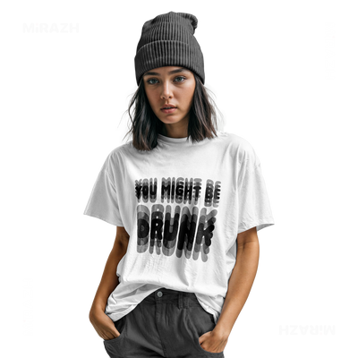 YouMightBeDrunk Youth T Shirt 04 White