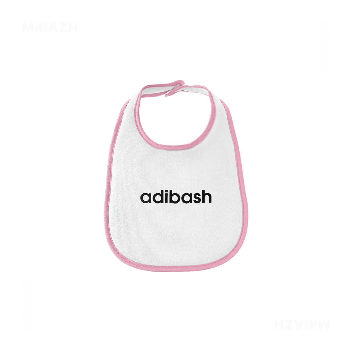 adibash Baby Bibs 01 White Pink