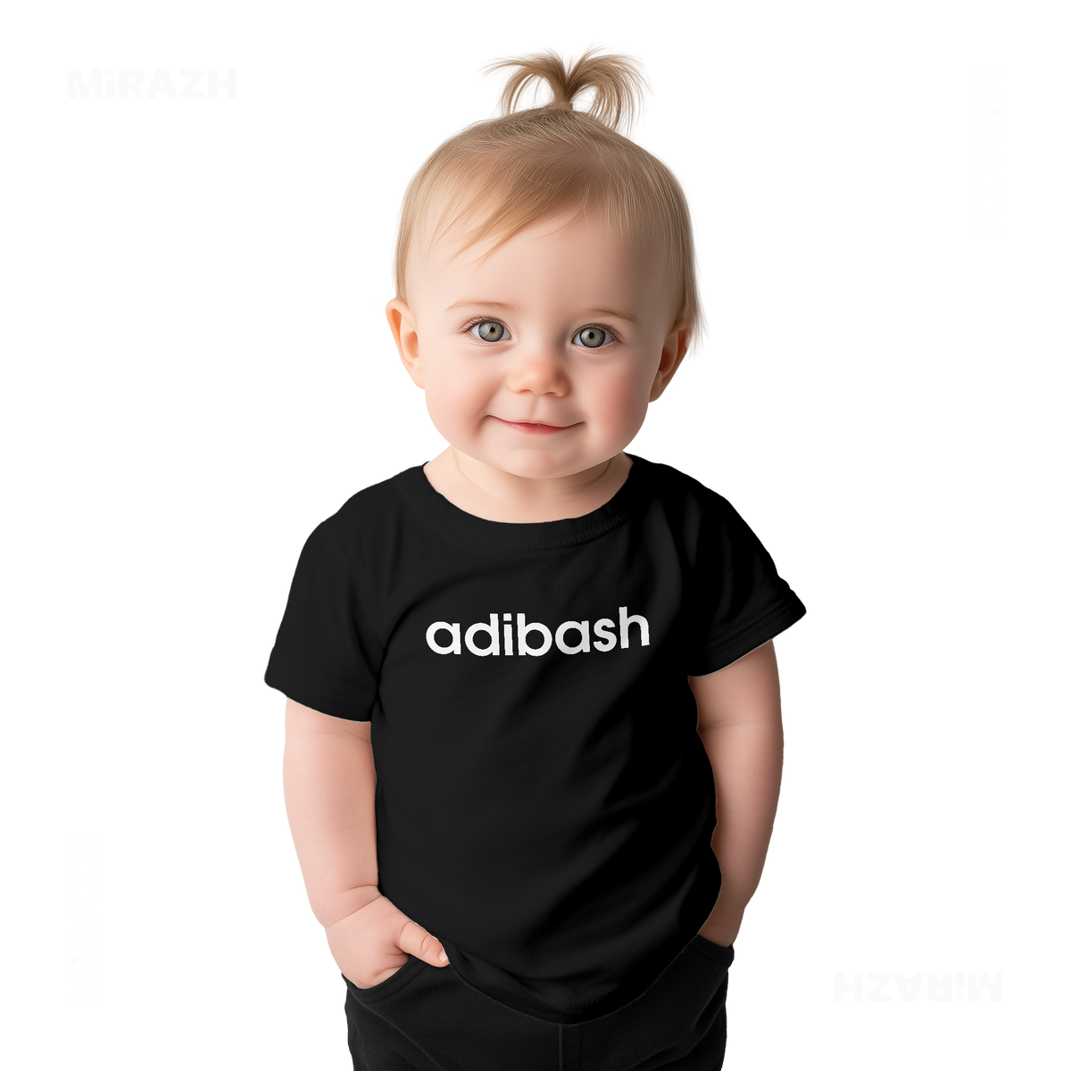 adibash Baby T Shirt 02 Black