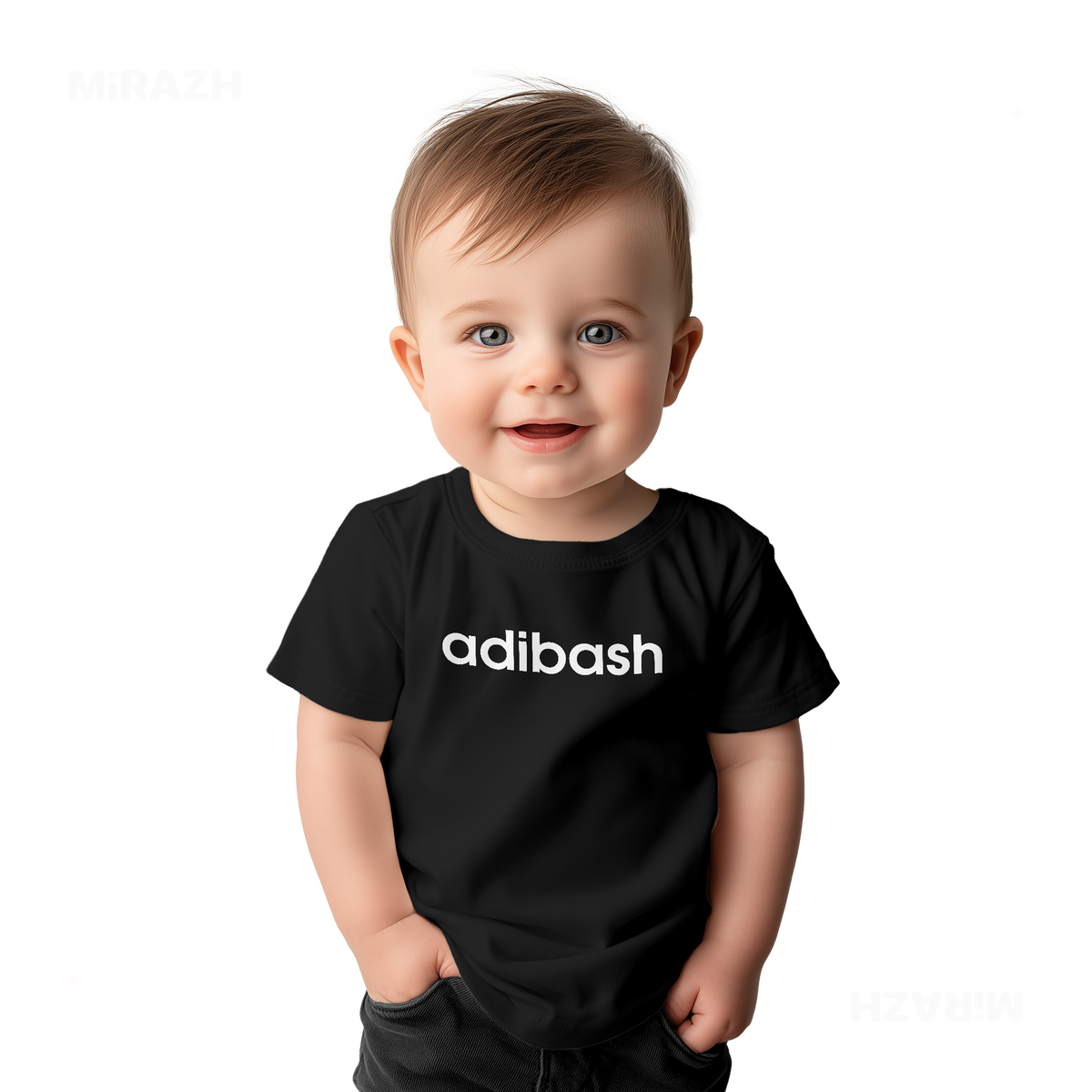 adibash Baby T Shirt 03 Black