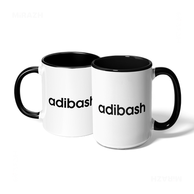 adibash Ceramic Mug 07 White Black