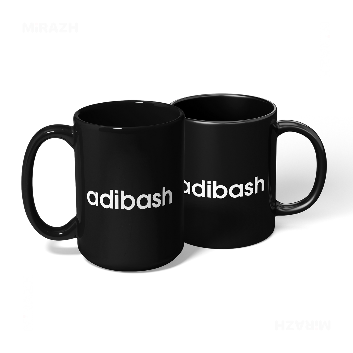 adibash Ceramic Mug 08 Black