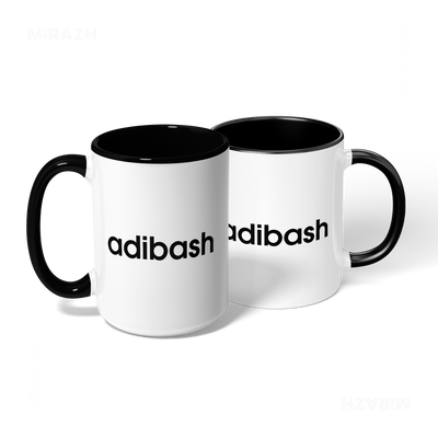 adibash Ceramic Mug 08 White Black