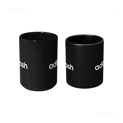 adibash Ceramic Mug 09 Black