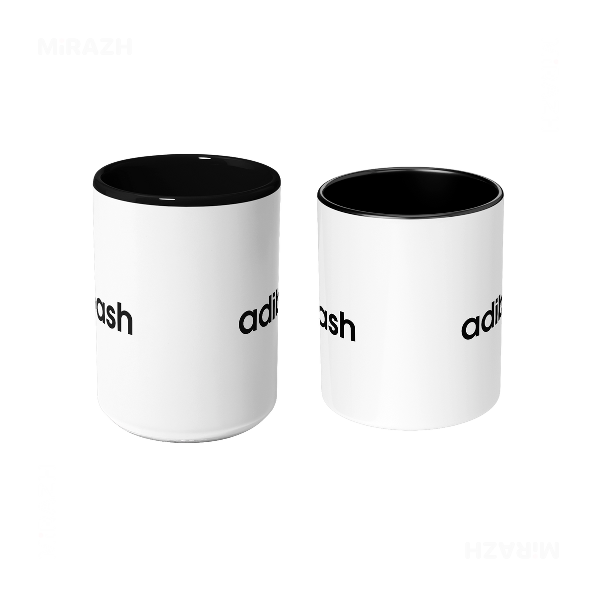 adibash Ceramic Mug 09 White Black