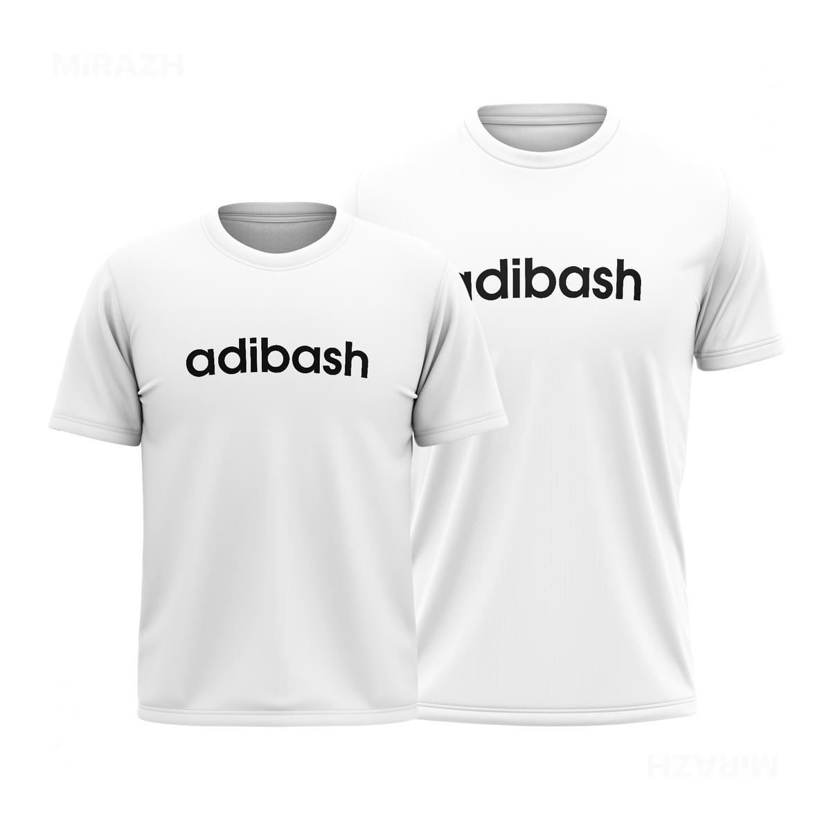 adibash Couple T Shirt 01 White