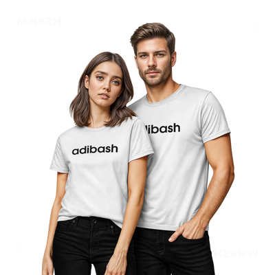 adibash Couple T Shirt 02 White