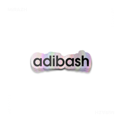 adibash Die Cut Holographic Sticker 01
