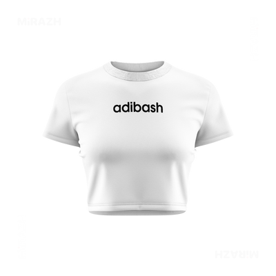 adibash Fitted Crop Top 01 White