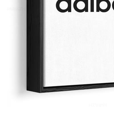 adibash Framed Canvas 02 Black Wood