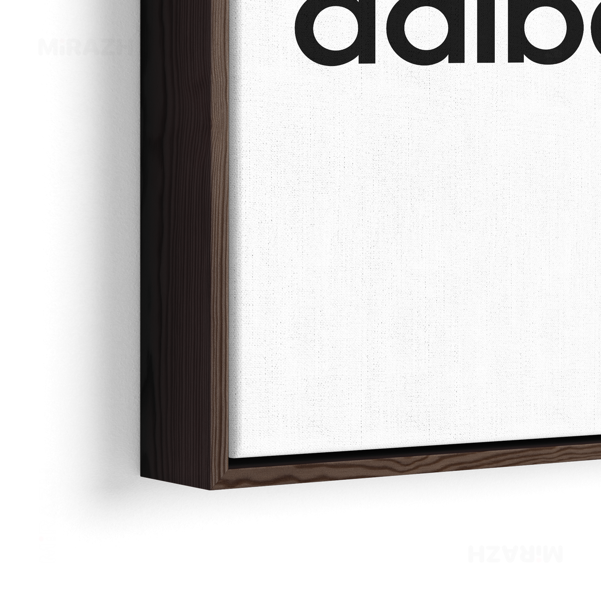 adibash Framed Canvas 02 Dark Wood