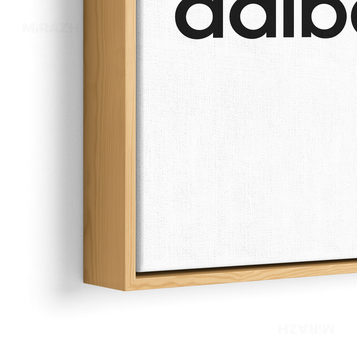 adibash Framed Canvas 02 Natural Wood