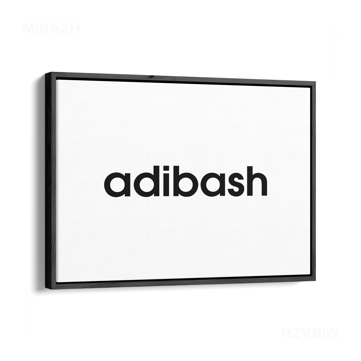 adibash Framed Canvas 03 Black Wood