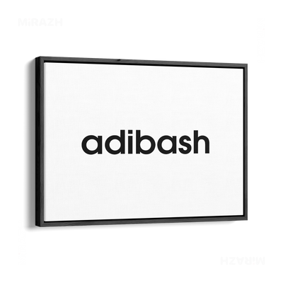 adibash Framed Canvas 03 Black Wood