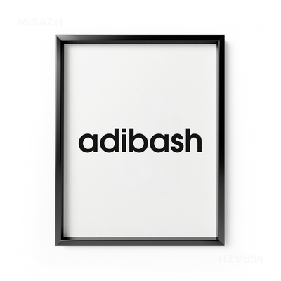 adibash Framed Poster 01 Black Aluminum