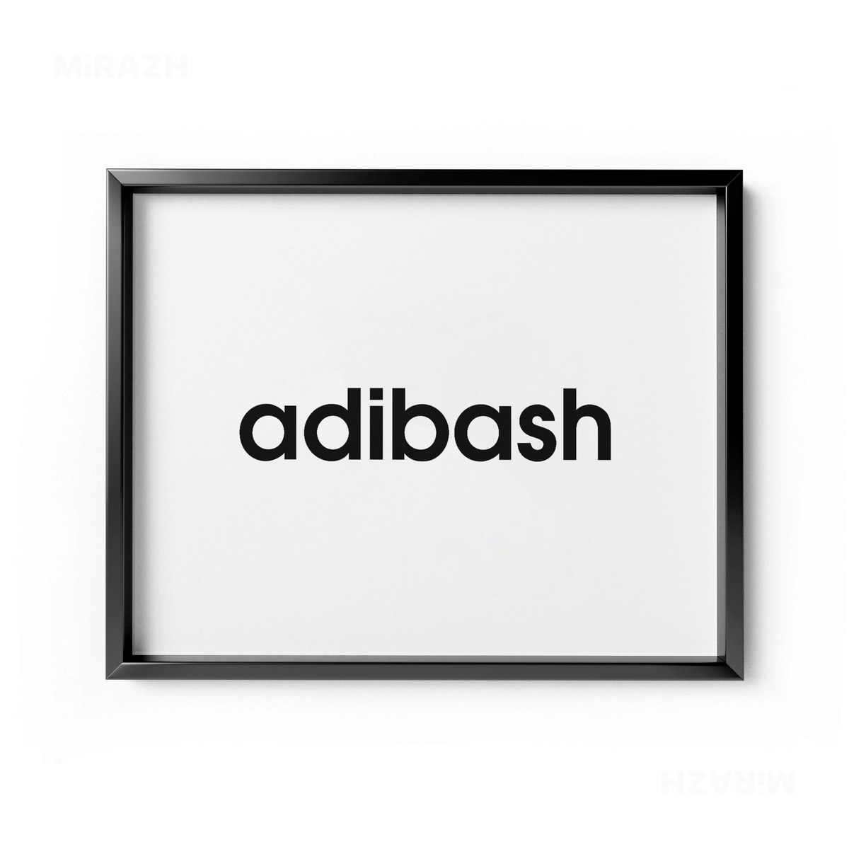 adibash Framed Poster 03 Black Aluminum